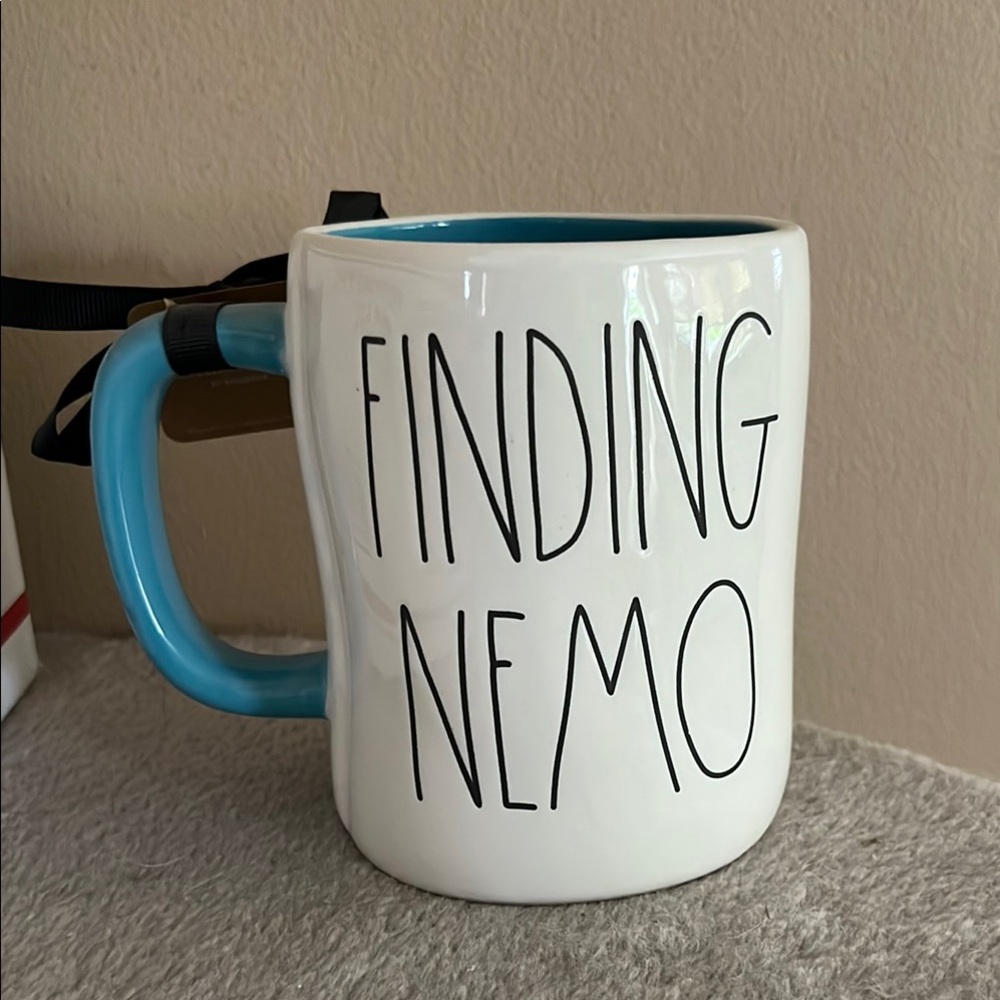 Finding Nemo Rae dunn  White and Blue Mug